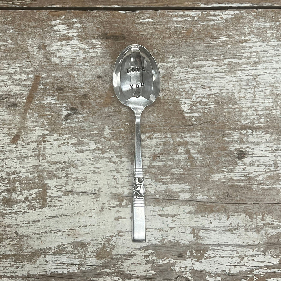 “Love You” & Heart Vintage Spoons