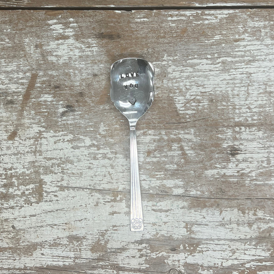 “Love You” & Heart Vintage Spoons