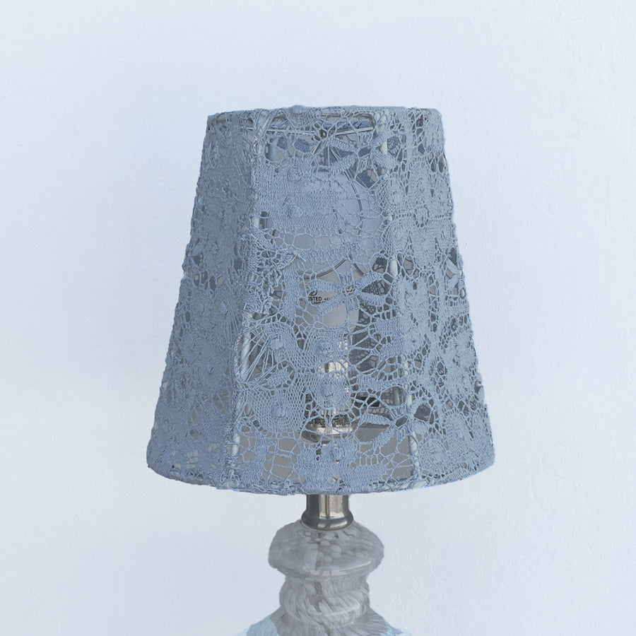 Petite Lace Lampshade - Blue