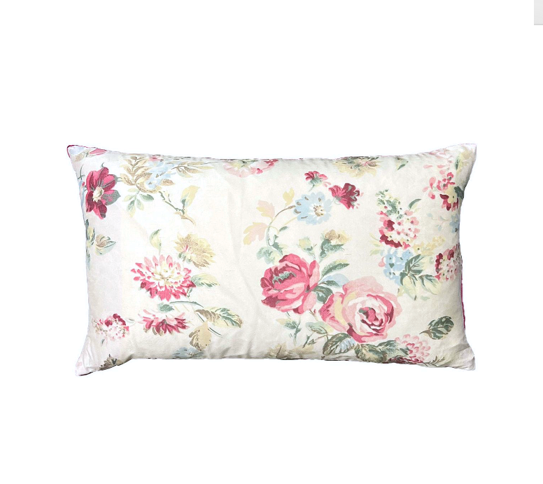 Rachel Ashwell® Heritage Floral Silk Pillow - Raspberry 12