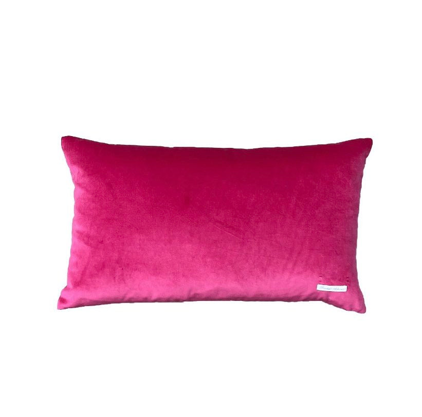 Rachel Ashwell® Heritage Floral Silk Pillow - Raspberry 12