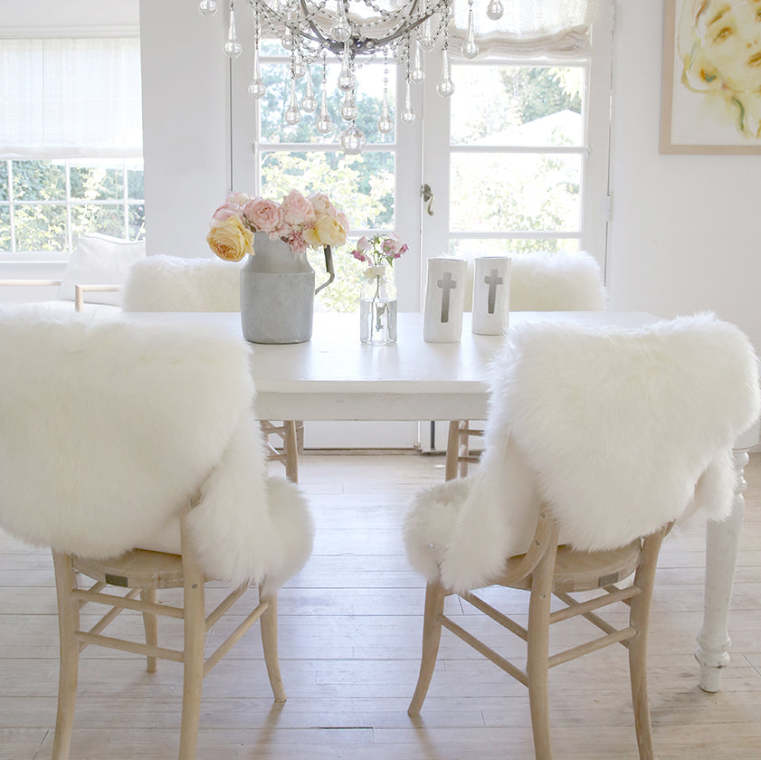 Small faux sheepskin throw 2025