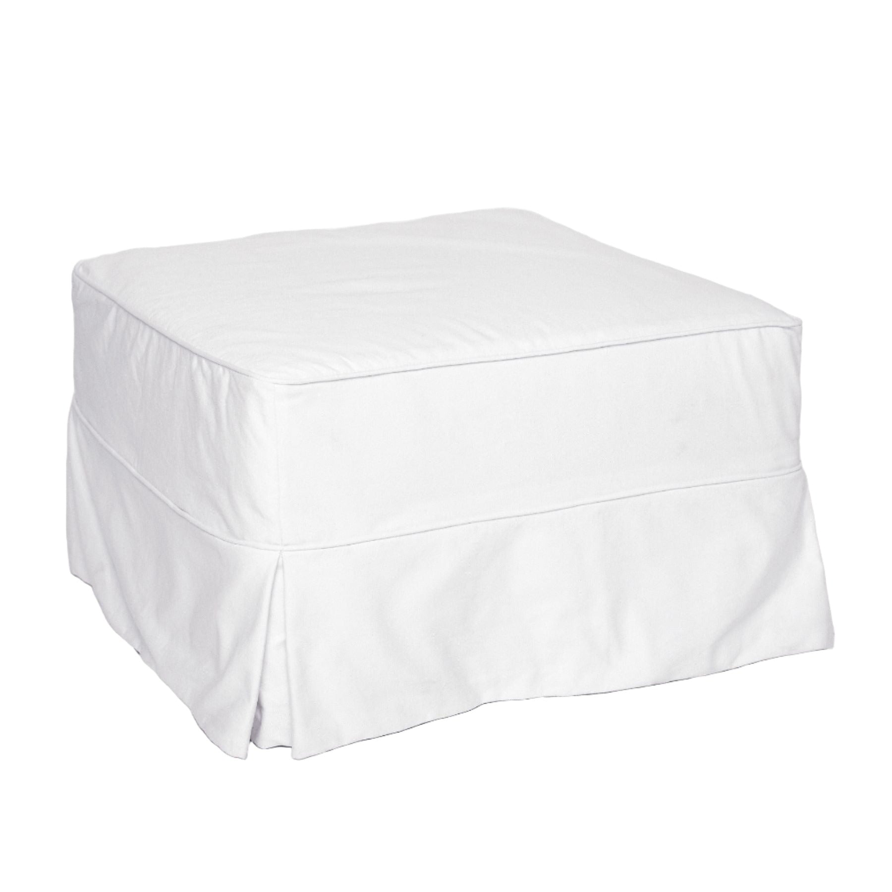 Squishy Ottoman Large Square Fabric Ottoman Rachel Ashwell Shabby