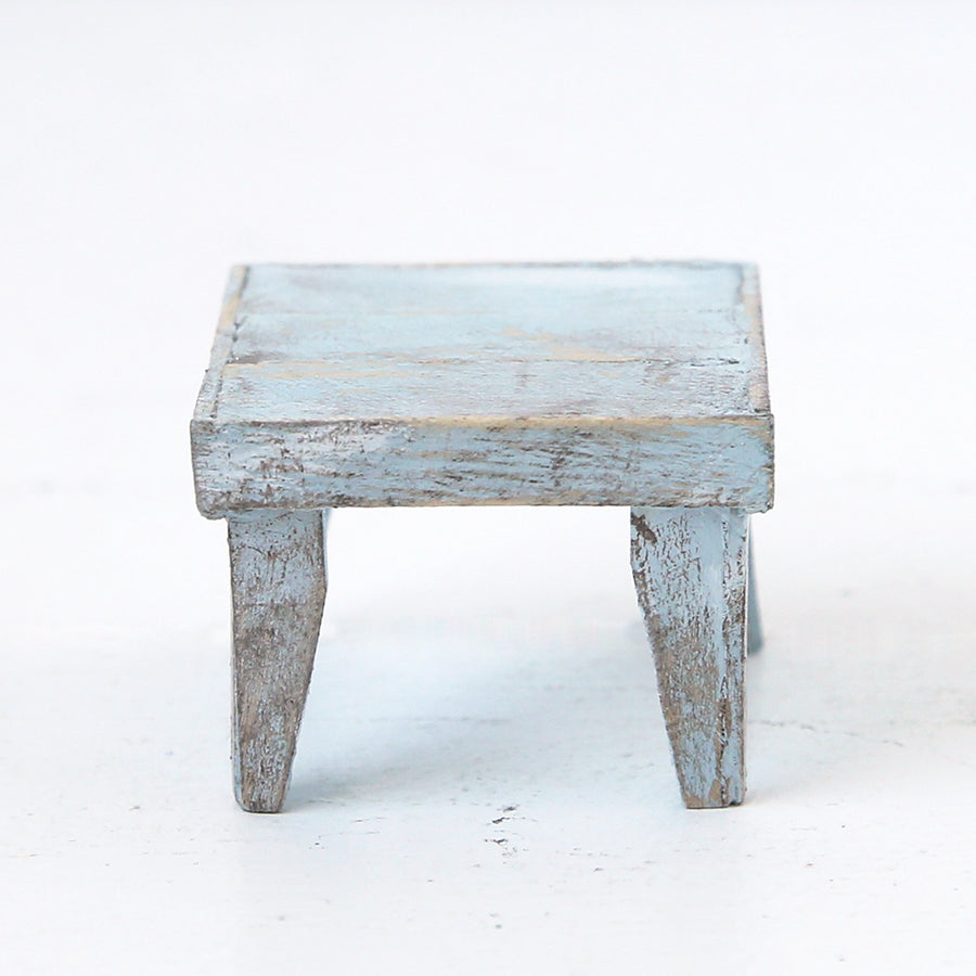 Dollhouse Furniture: Carter Levi Blue Side Table