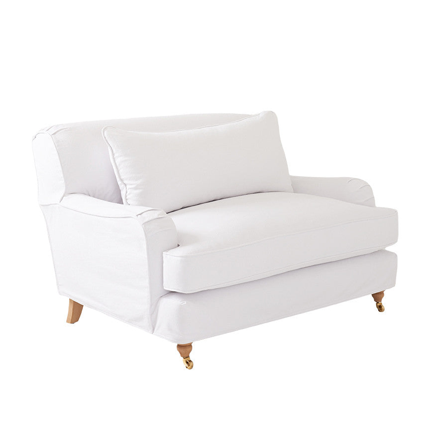 Portobello Chair and 1 2 Oversized Armchair with Front Casters Rachel Ashwell Shabby Chic Couture