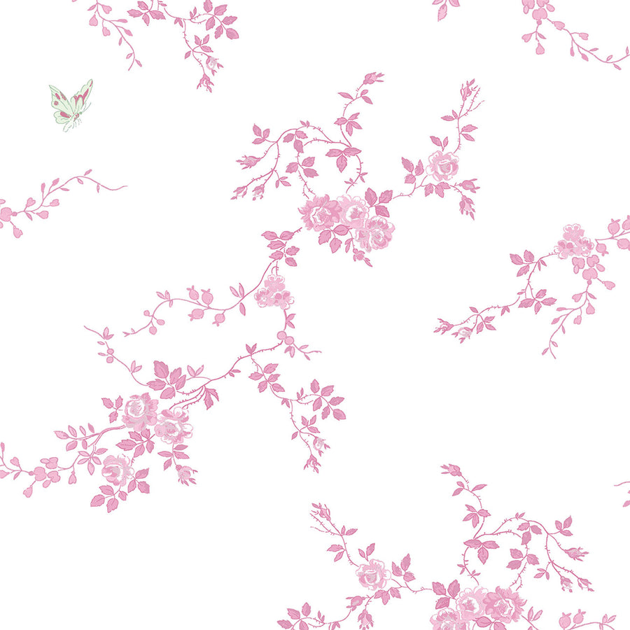Butterflies Pink Wallpaper