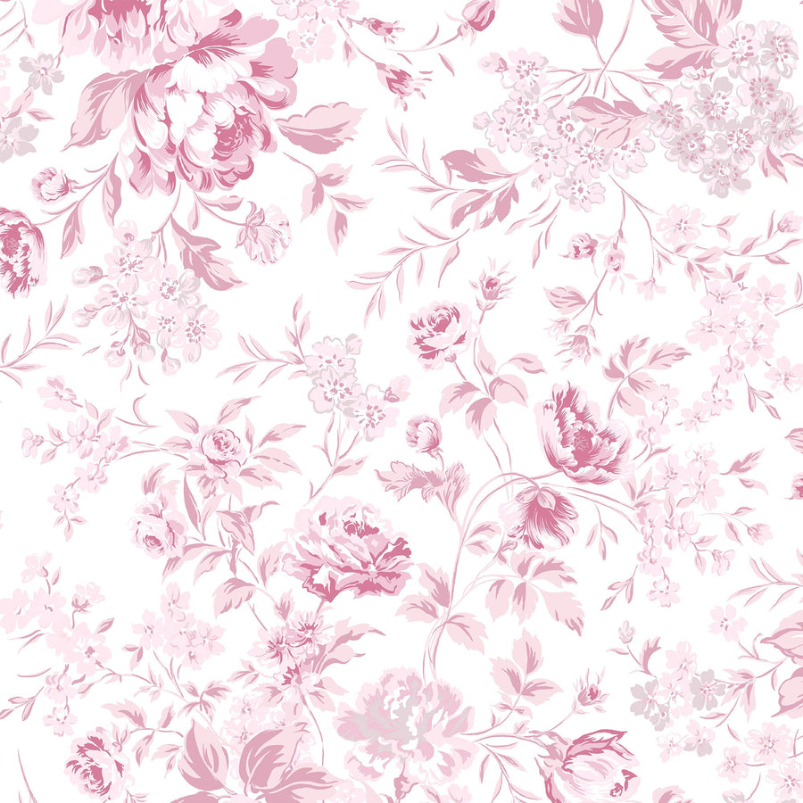 Romantic Rose Pink Wallpaper - Swatch