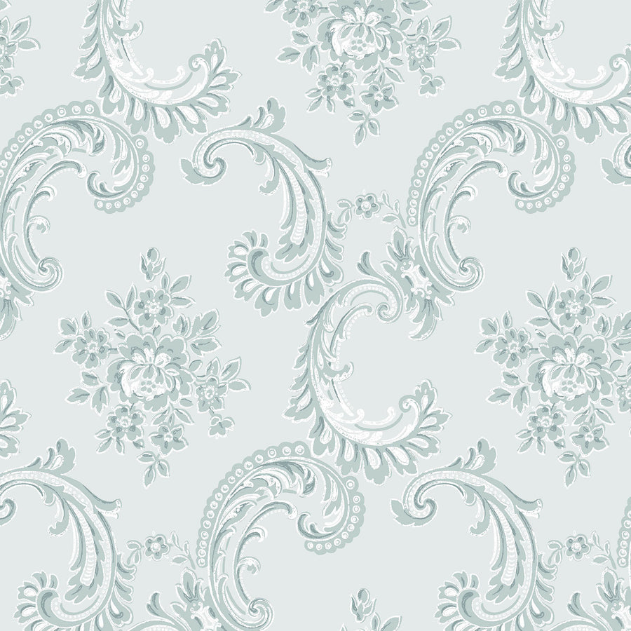 Boudoir Beauty Blue Wallpaper