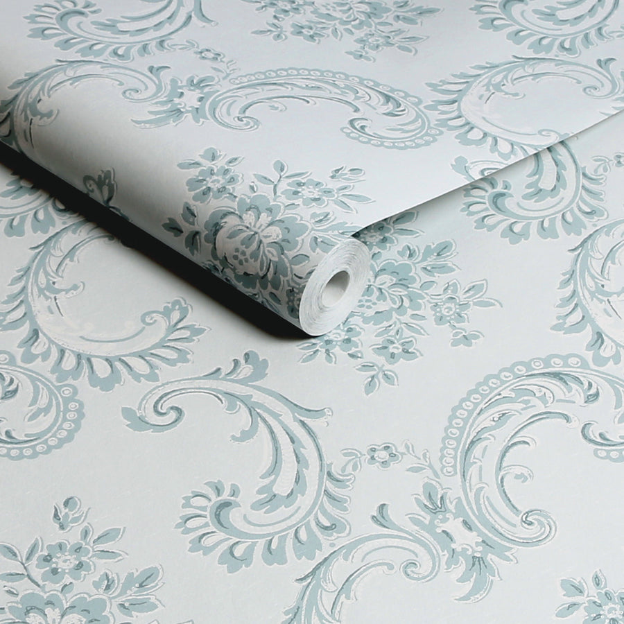 Boudoir Beauty Blue Wallpaper