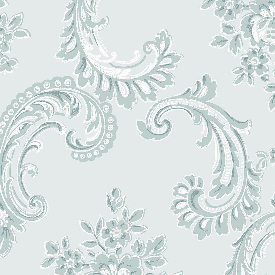 Boudoir Beauty Blue Wallpaper