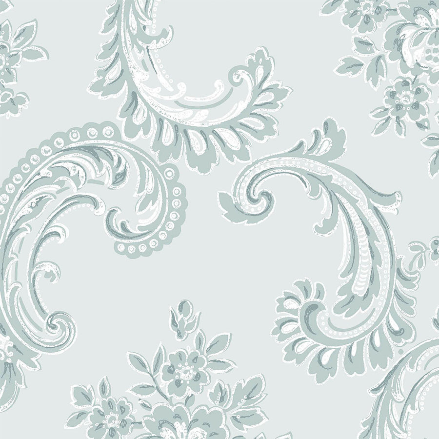 Boudoir Beauty Blue Wallpaper - Swatch