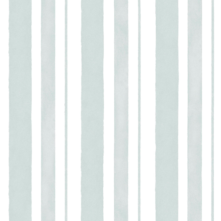 Watercolour Stripe Blue Wallpaper - Swatch