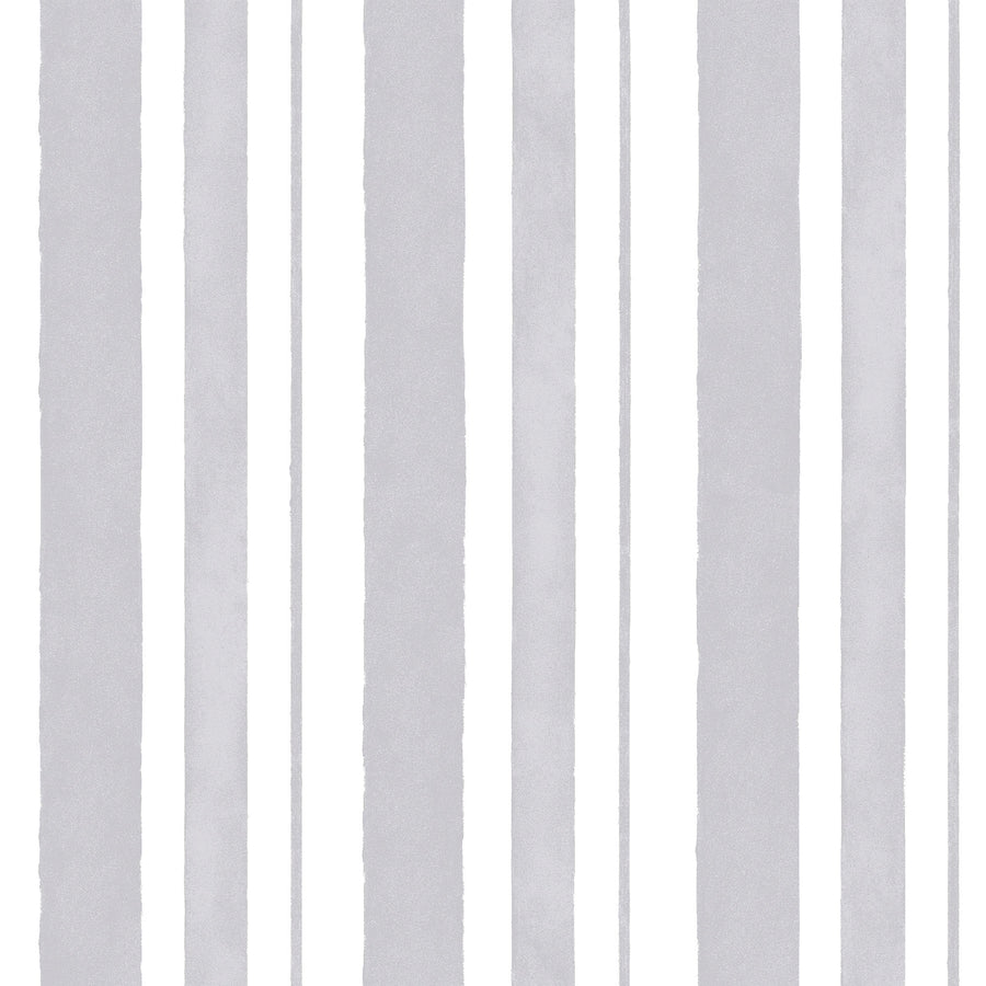 Watercolour Stripe Grey Wallpaper