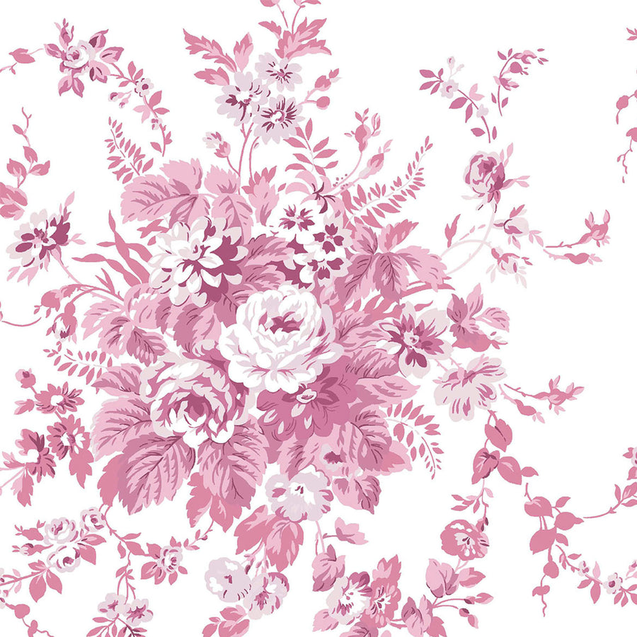 Garden Floral Pink Wallpaper