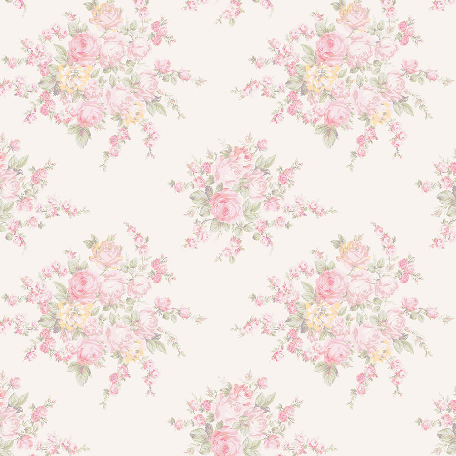 Rose Blossom Pink Wallpaper - Swatch