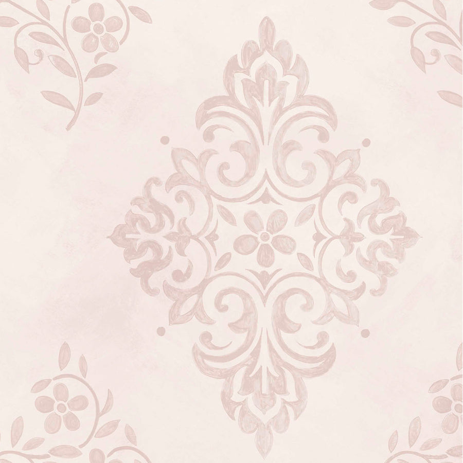 Diamond Motif Pink Wallpaper