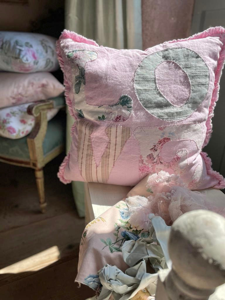 LOVE Patchwork Pillow