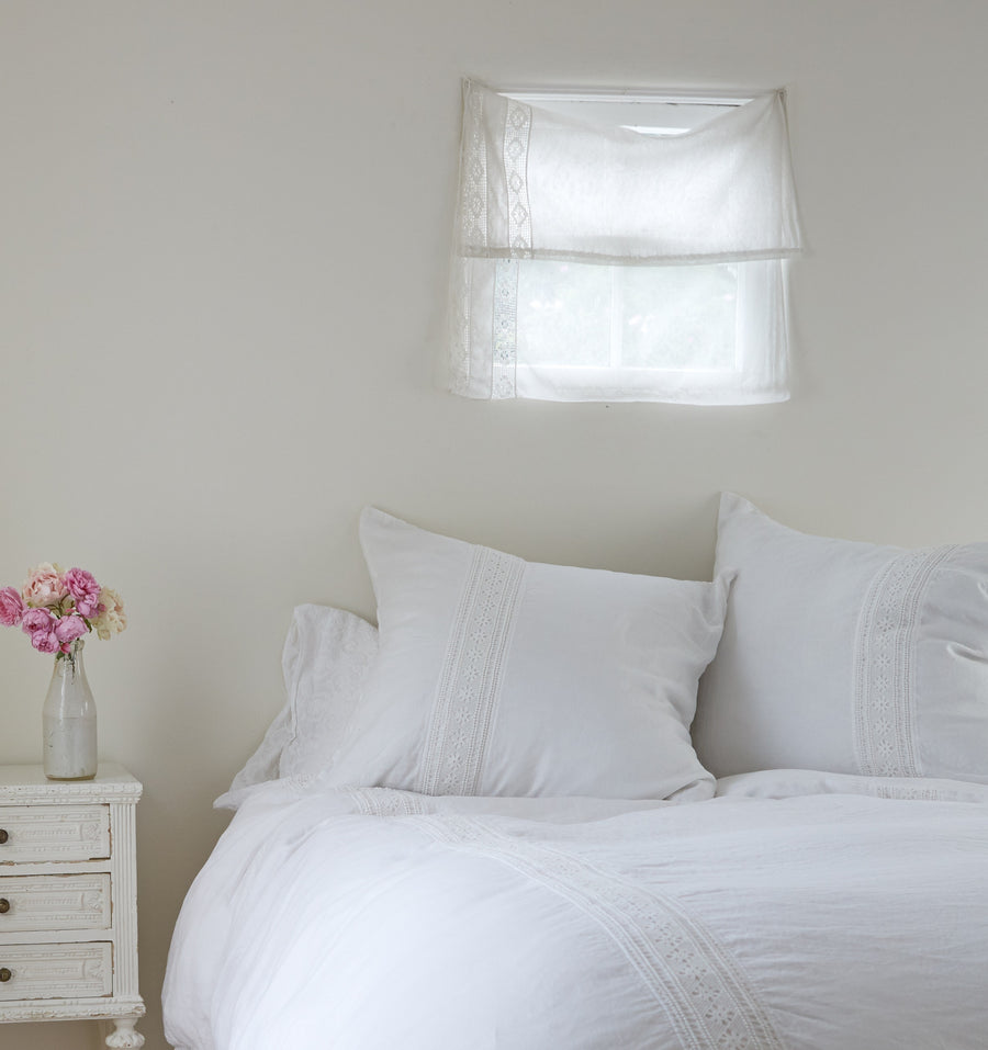 Lace Inset Linen Bedding by Rachel Ashwell®