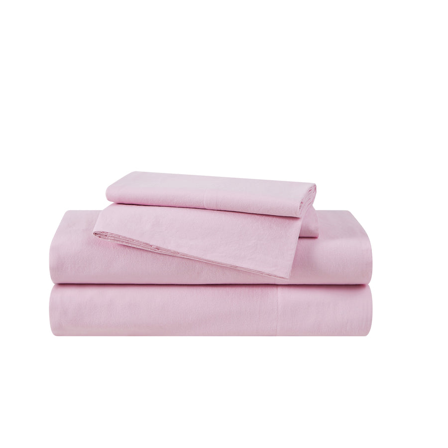 The Farmhouse by Rachel Ashwell - Washed Cotton Pink Sheet Set