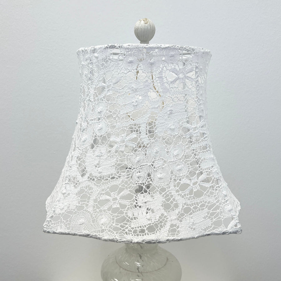 Cotswold White Lace Lampshade