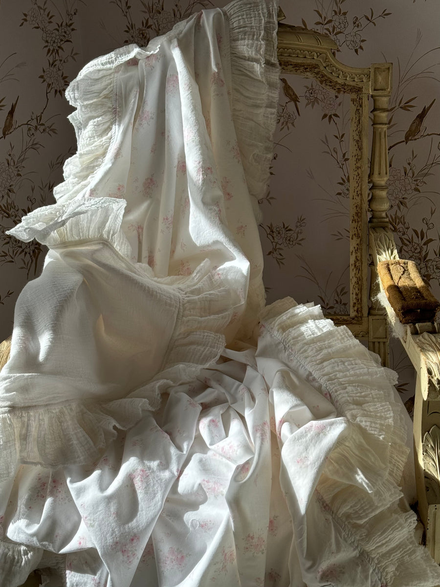 Rosabelle Gauze Ruffle Throw