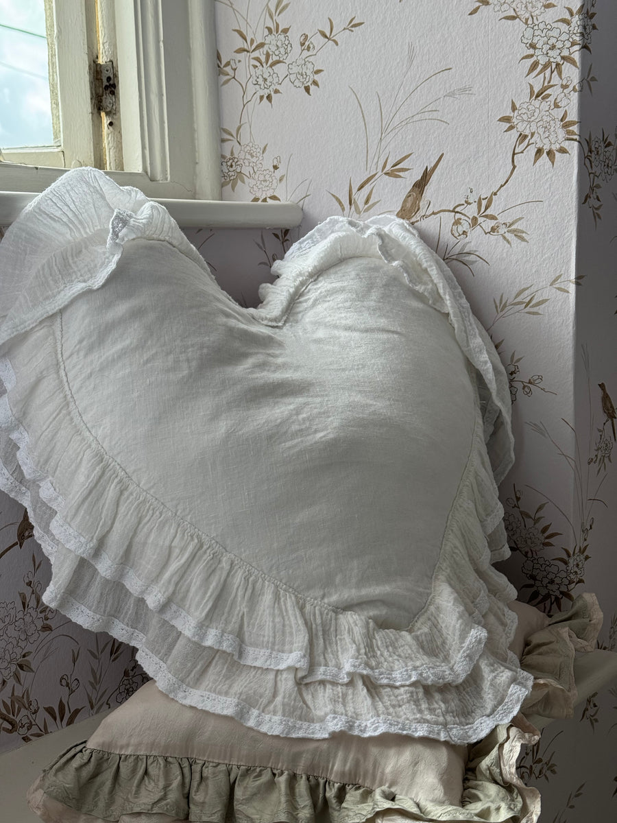 Gauze Heart Pillow