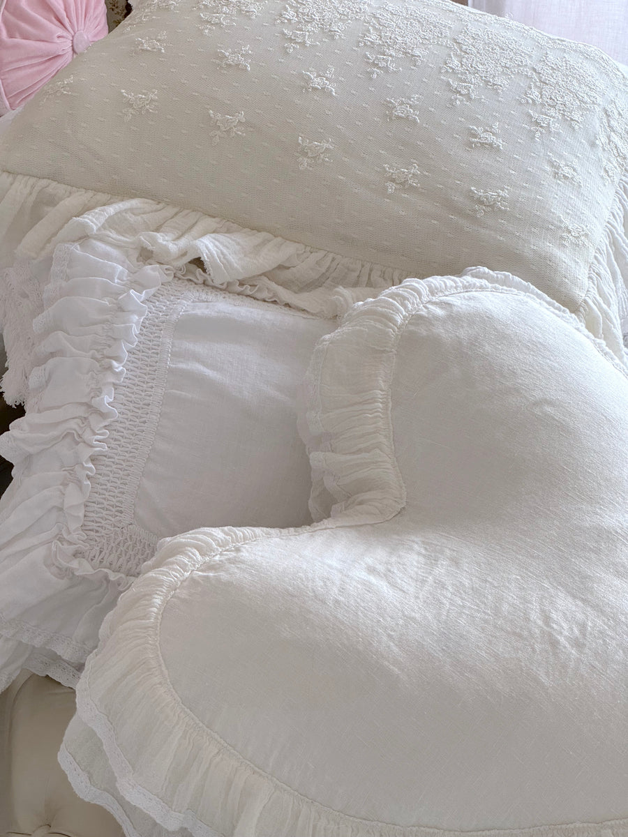 Gauze Heart Pillow
