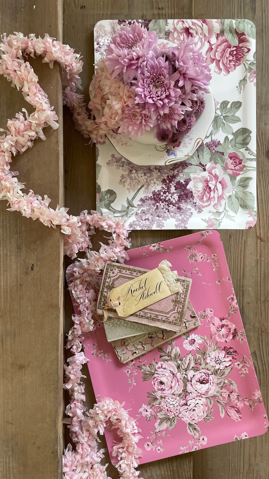 Shabby Chic Tray - Assorted Florals