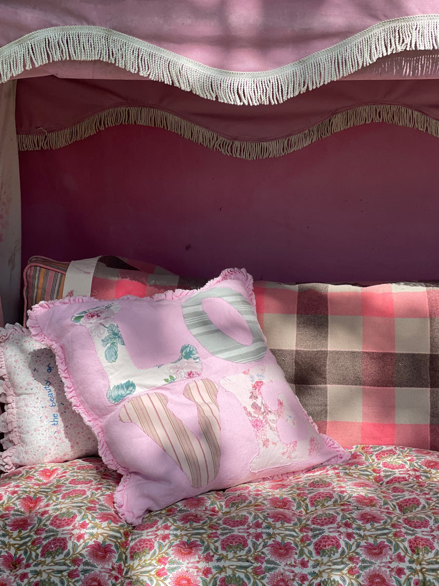 LOVE Patchwork Pillow