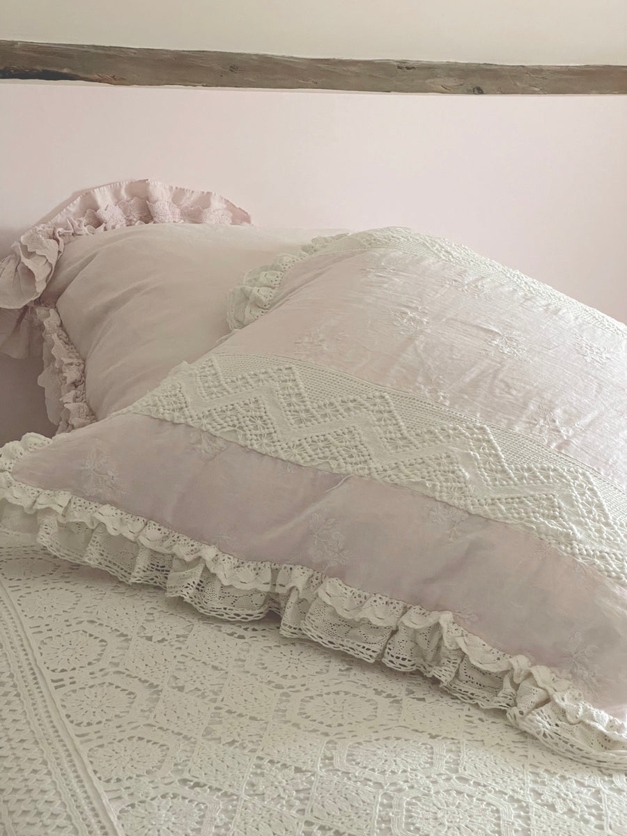 Pink Lace Euro Pillow