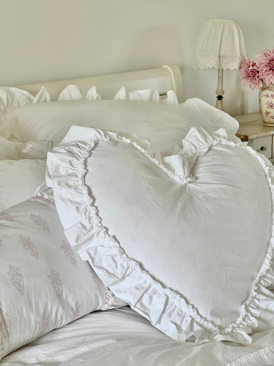 Liliput Ruffly Heart Pillow