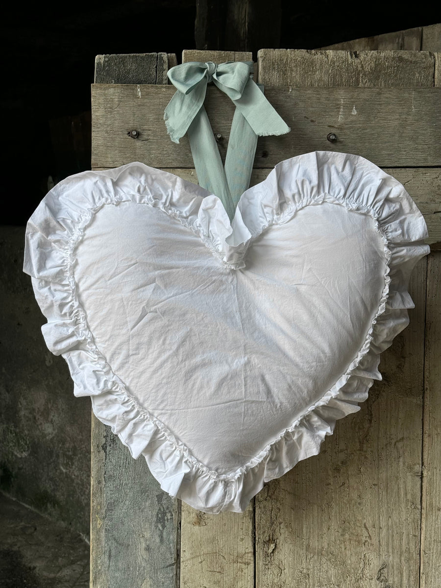 Liliput Ruffly Heart Pillow
