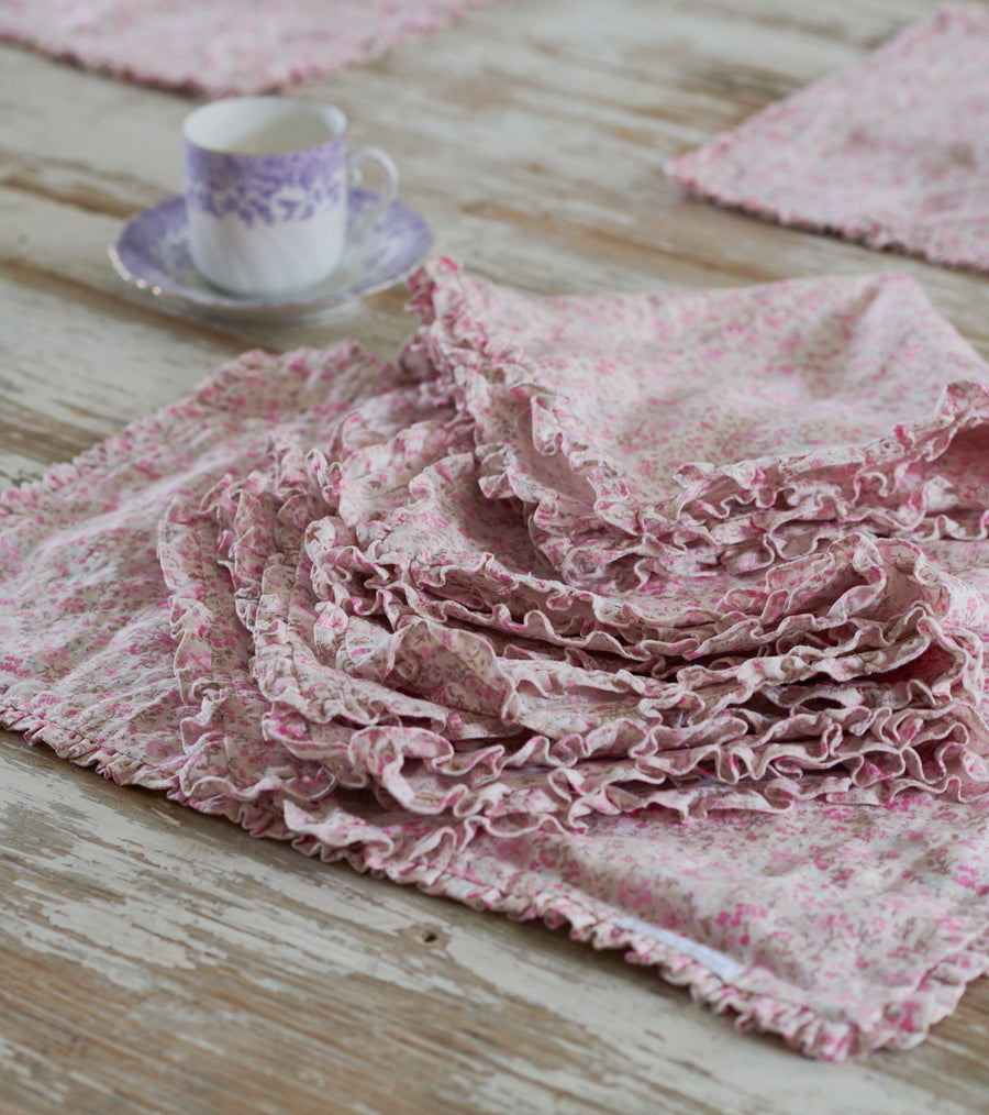 Willa Ruffle Napkins - Set of 4