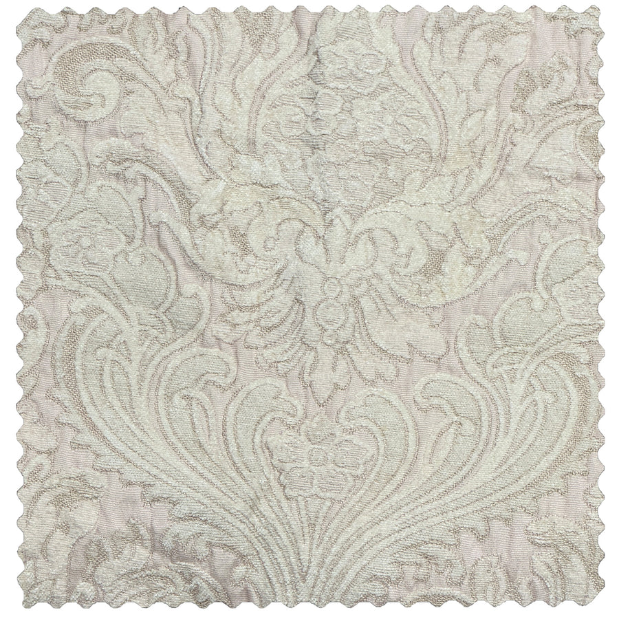 Misty Rose Chenille Damask Swatch