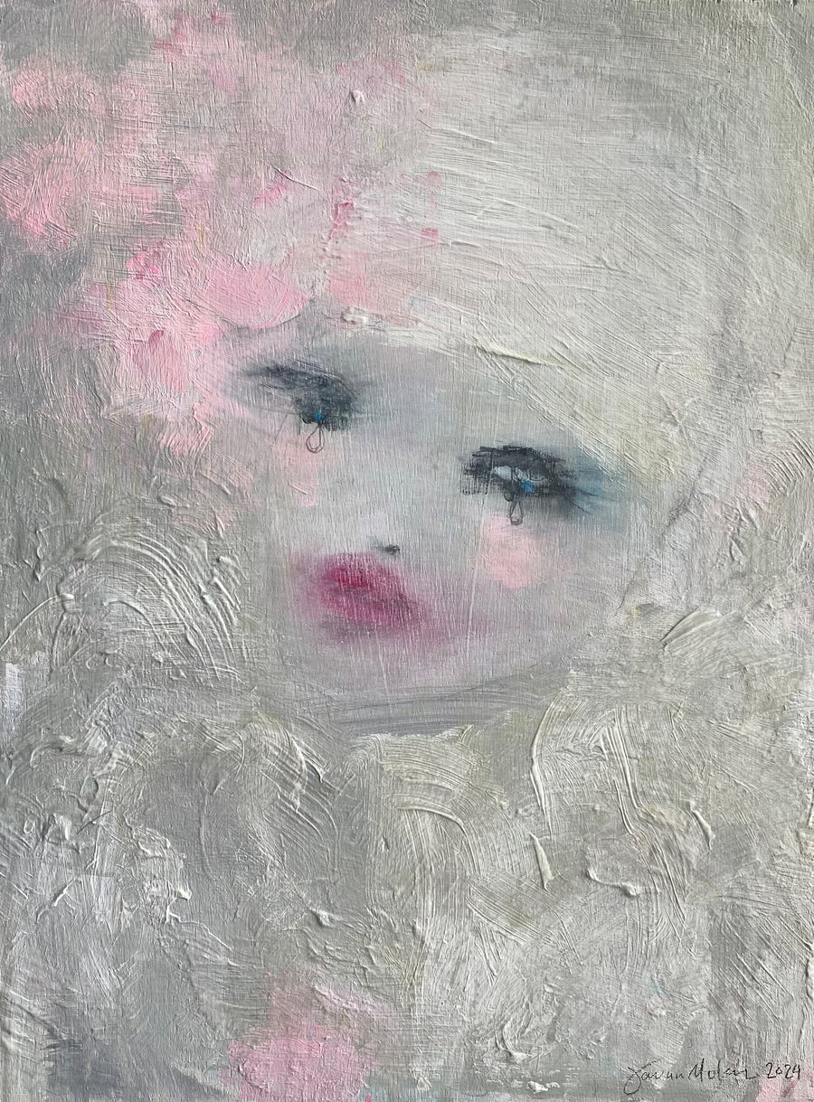 Jorunn Mulen Original Painting - Raspberry Kiss