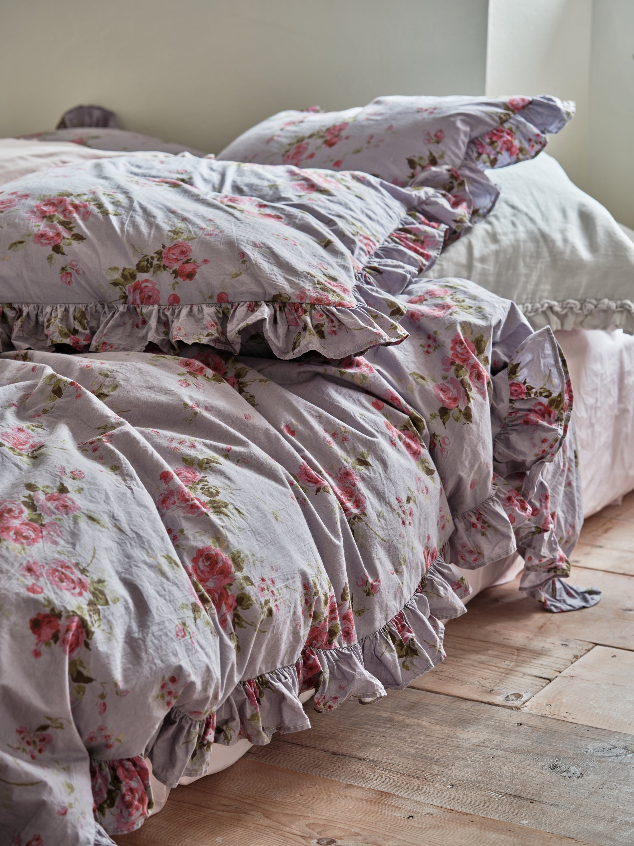 Shabby Chic シャビーシックヴィンテージベッドカバー 5サイズ展開 シャビーシックなインテリアに♪ 総レース ベッド