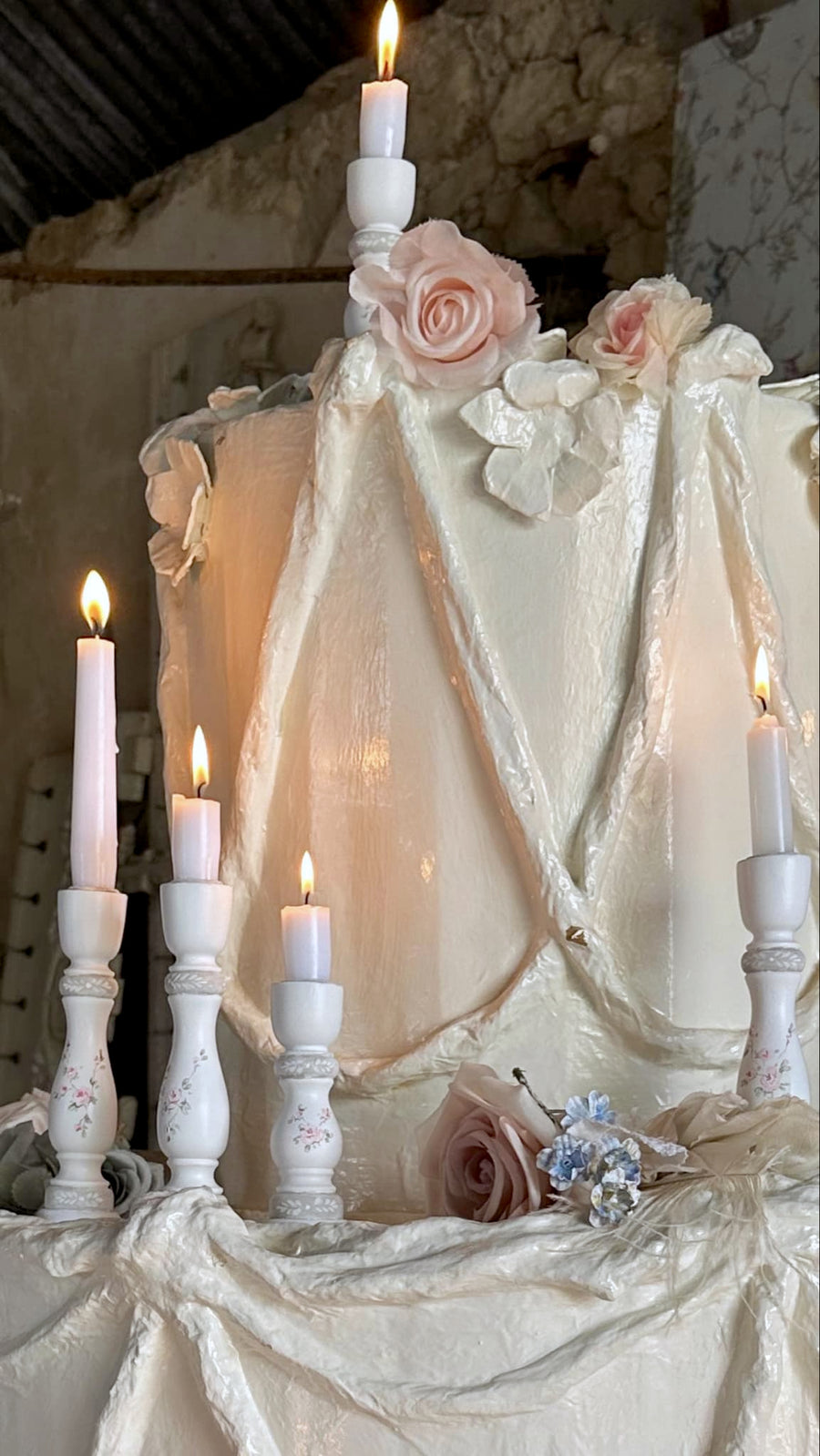 Hand-Painted Candle Stick Holders by Ben Peck-Whiston