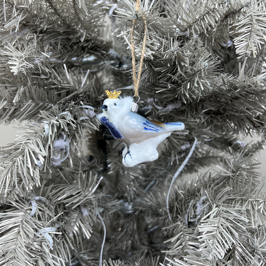 The Three Christmas Sparrow Ornaments - 3 Piece Set