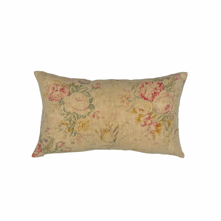 Byron Rose Bouquet Vintage Floral Pillow - Q