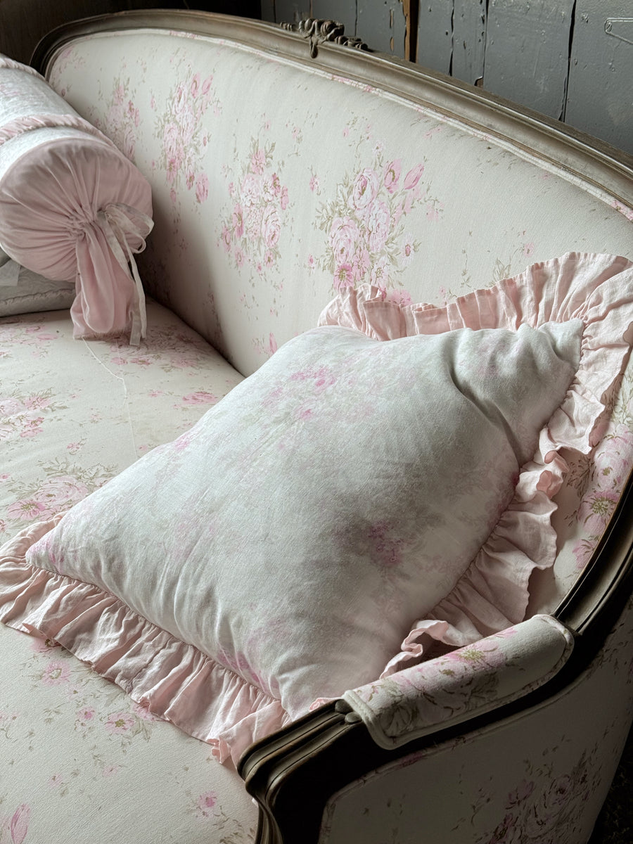 Floral Ikat Pillow 18 x 18 Rachel Ashwell Shabby Chic Couture