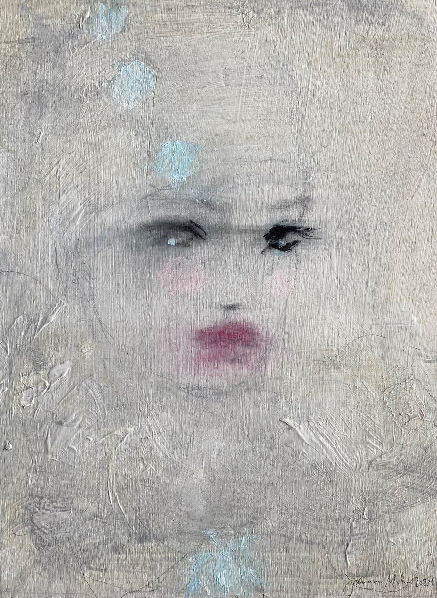 Jorunn Mulen Original Painting - Petite Pierrot
