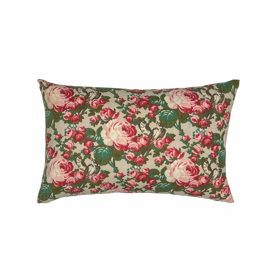 Rambling Rosevine - Vintage Pillow J