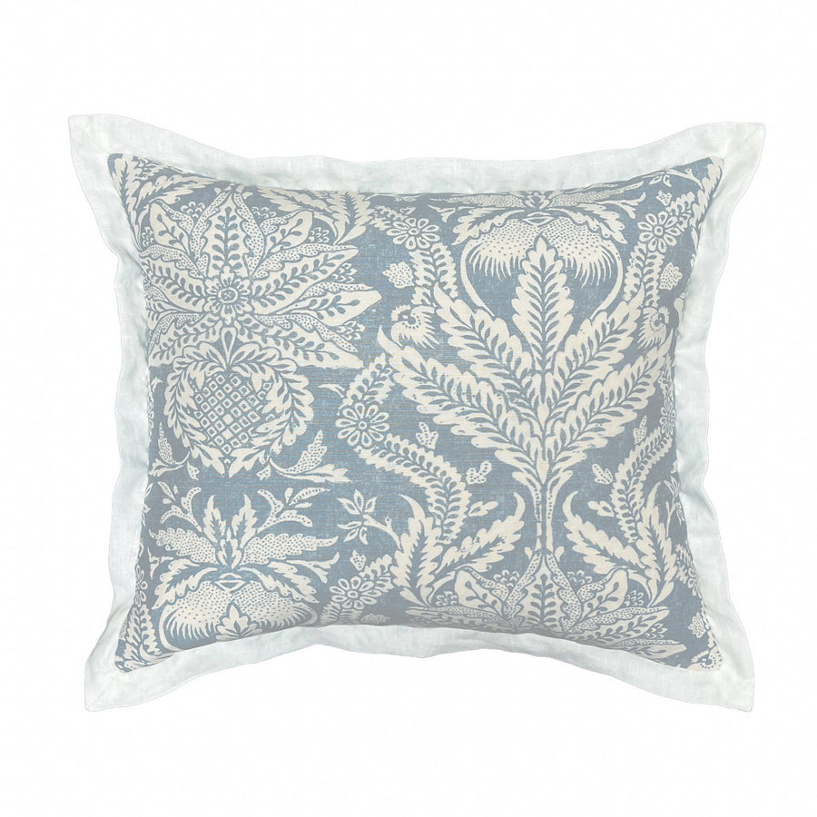 Bennison Liliana Pale Blue on Oyster Linen - 17