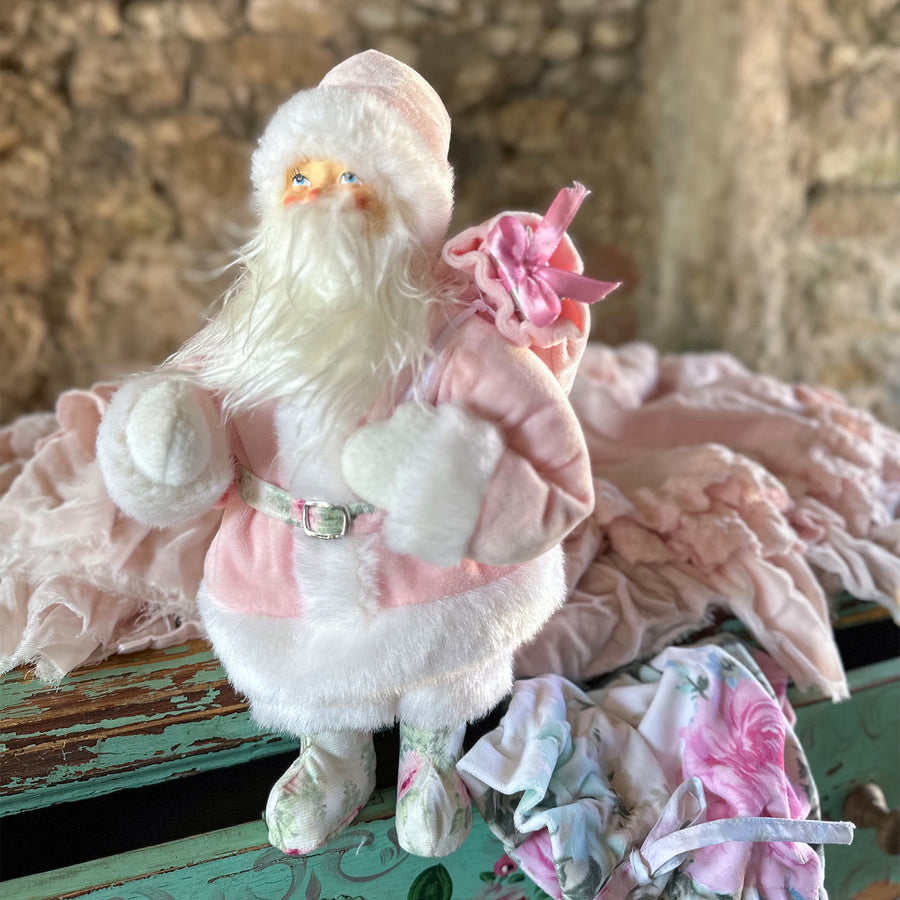 Collector’s Edition Pink Santa with Royal Bouquet Velvet (2 Options)