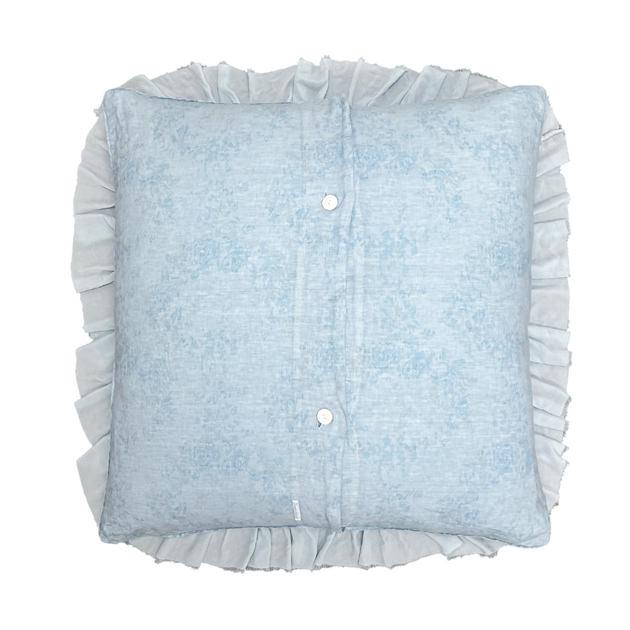 Watermark Overdye Blue Velvet  Euro Pillow