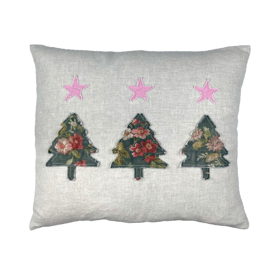 Pink Star in a Prairie Tree Limited Edition 2023 Christmas Pillow - 17