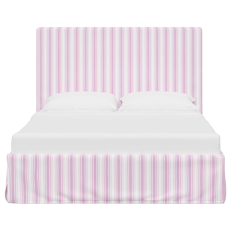 Violet Slipcovered Bed