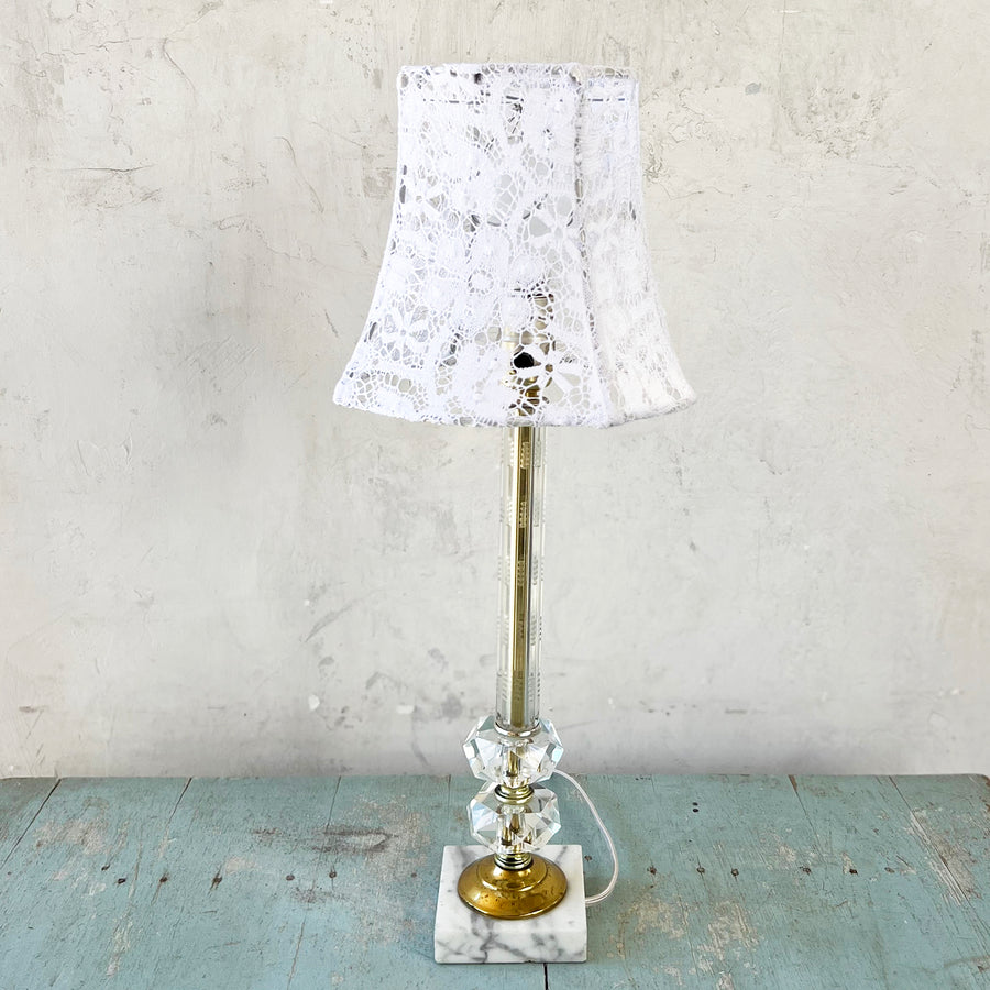 Vintage Fluted Glass Lamp 7 - Style#TX321-114
