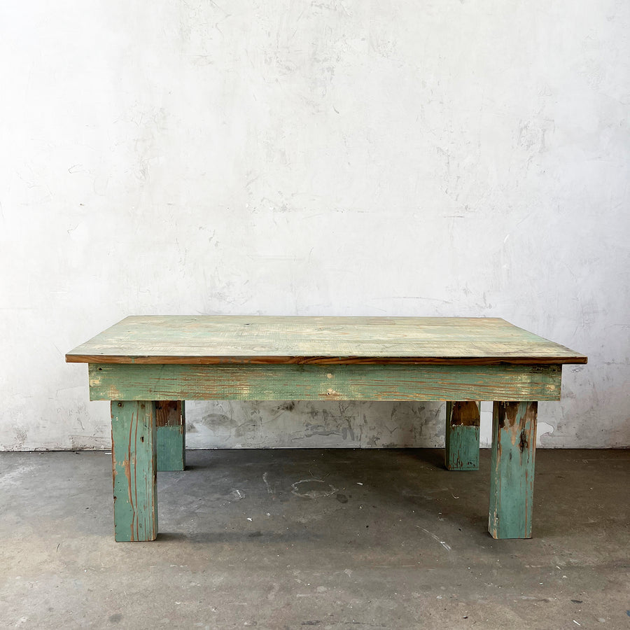 Vintage Turquoise Coffee Table 1 - Style#NP22-01