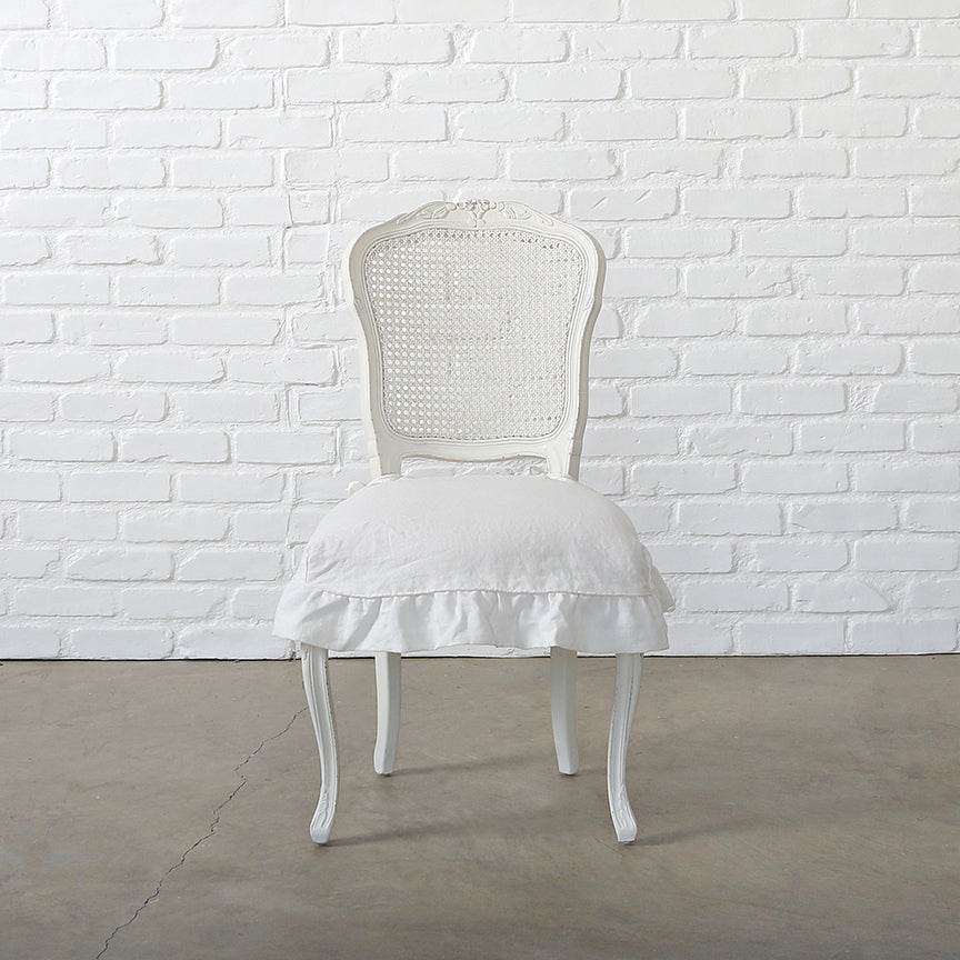 Darcy Armless Chair Oyster Linen Seat Slip